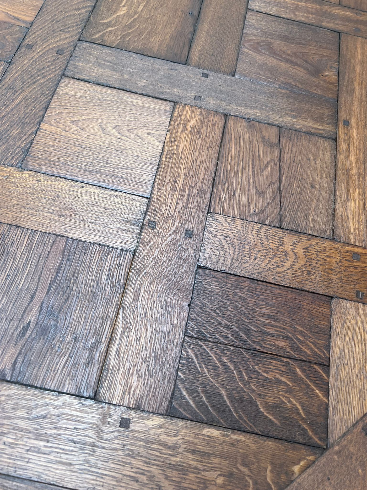 Versailles pattern oak parquet panel reference 3