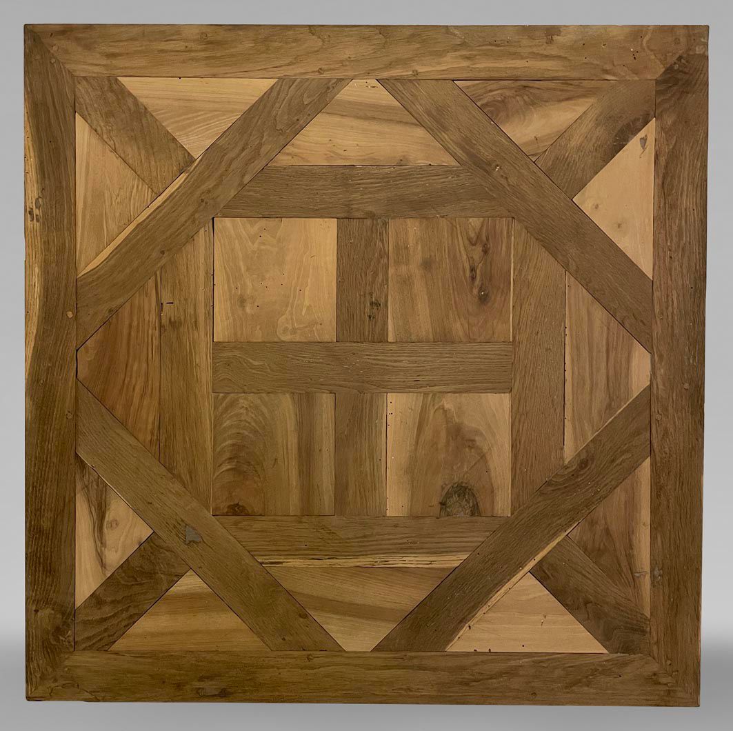 Versailles pattern oak parquet panel reference 5