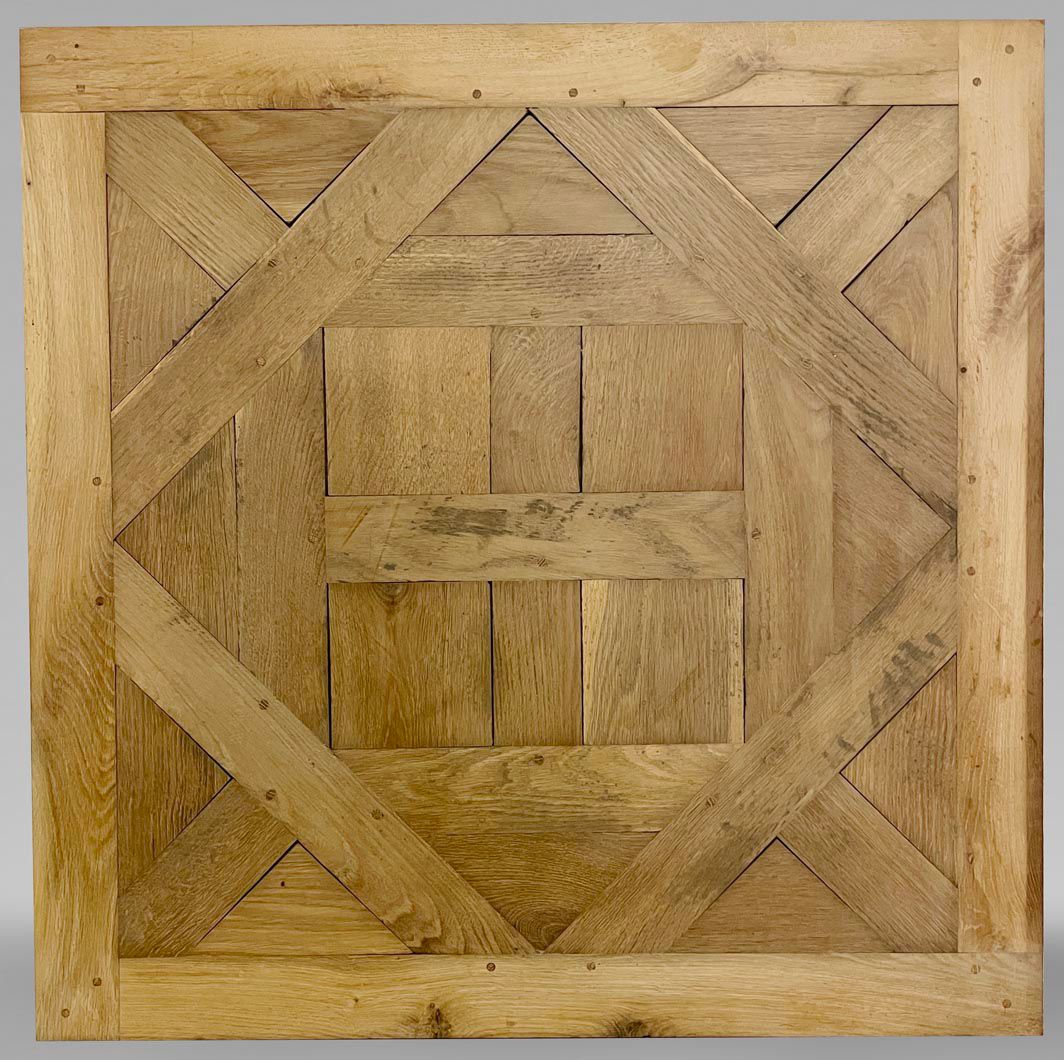 Versailles pattern oak parquet panel reference 8