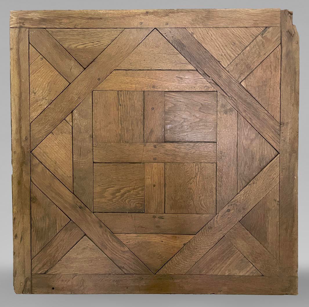 Versailles pattern oak parquet panel reference 9