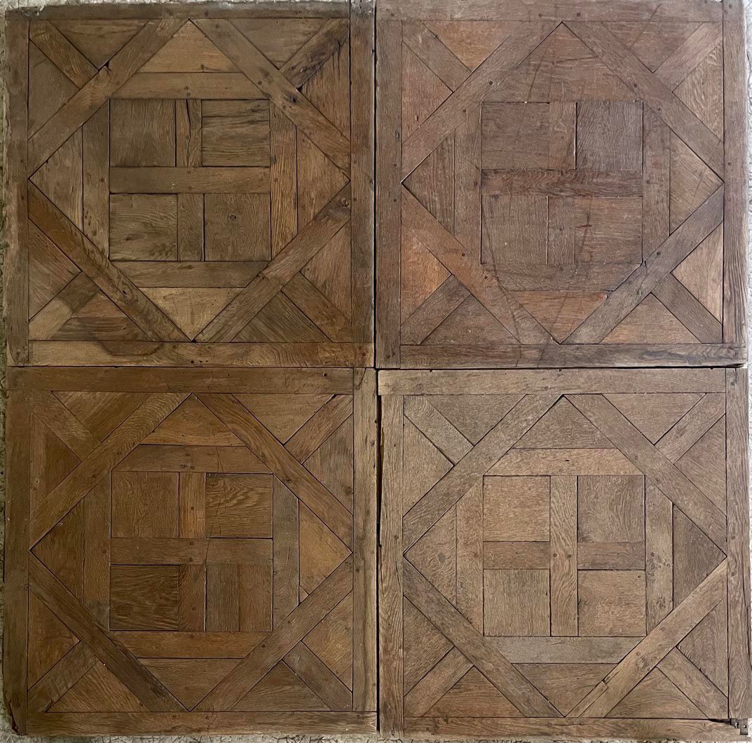 Versailles pattern oak parquet panel reference 10