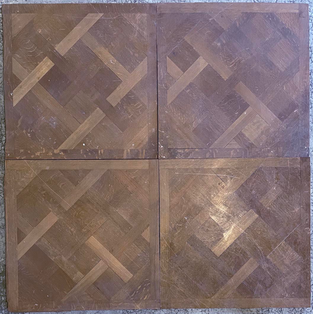 Versailles pattern oak parquet panel reference 13