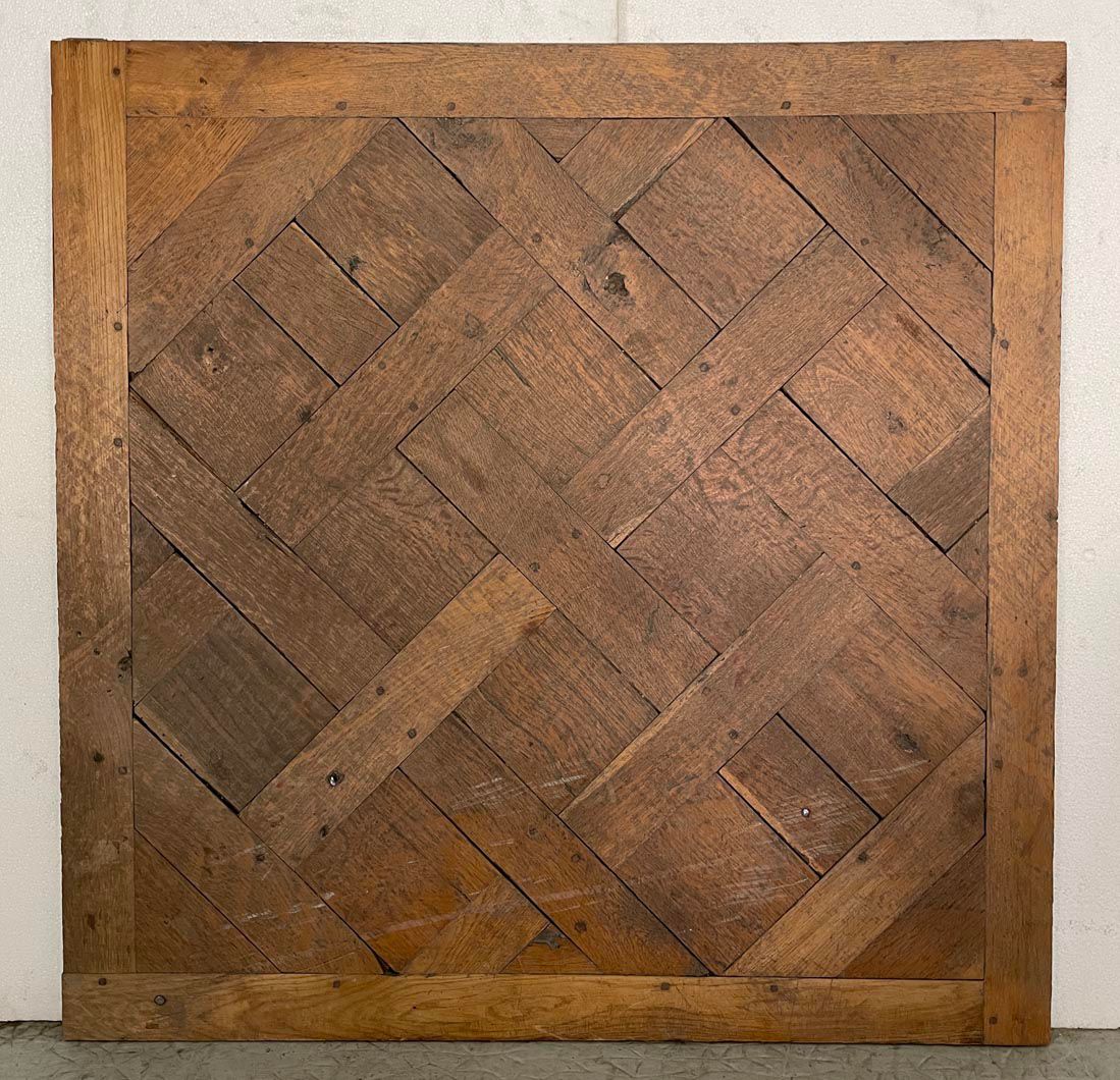 Versailles pattern oak parquet panel reference 14