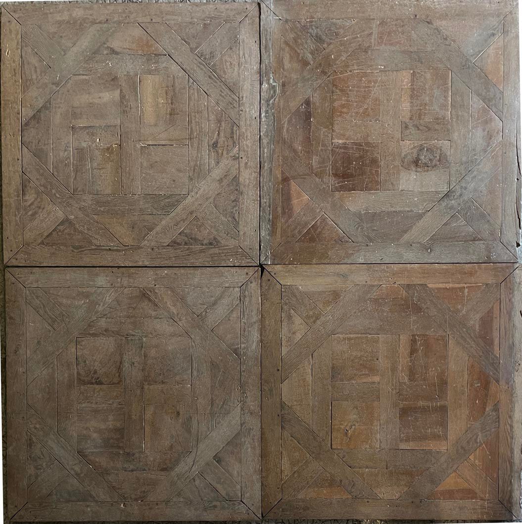 Versailles pattern oak parquet panel reference 18