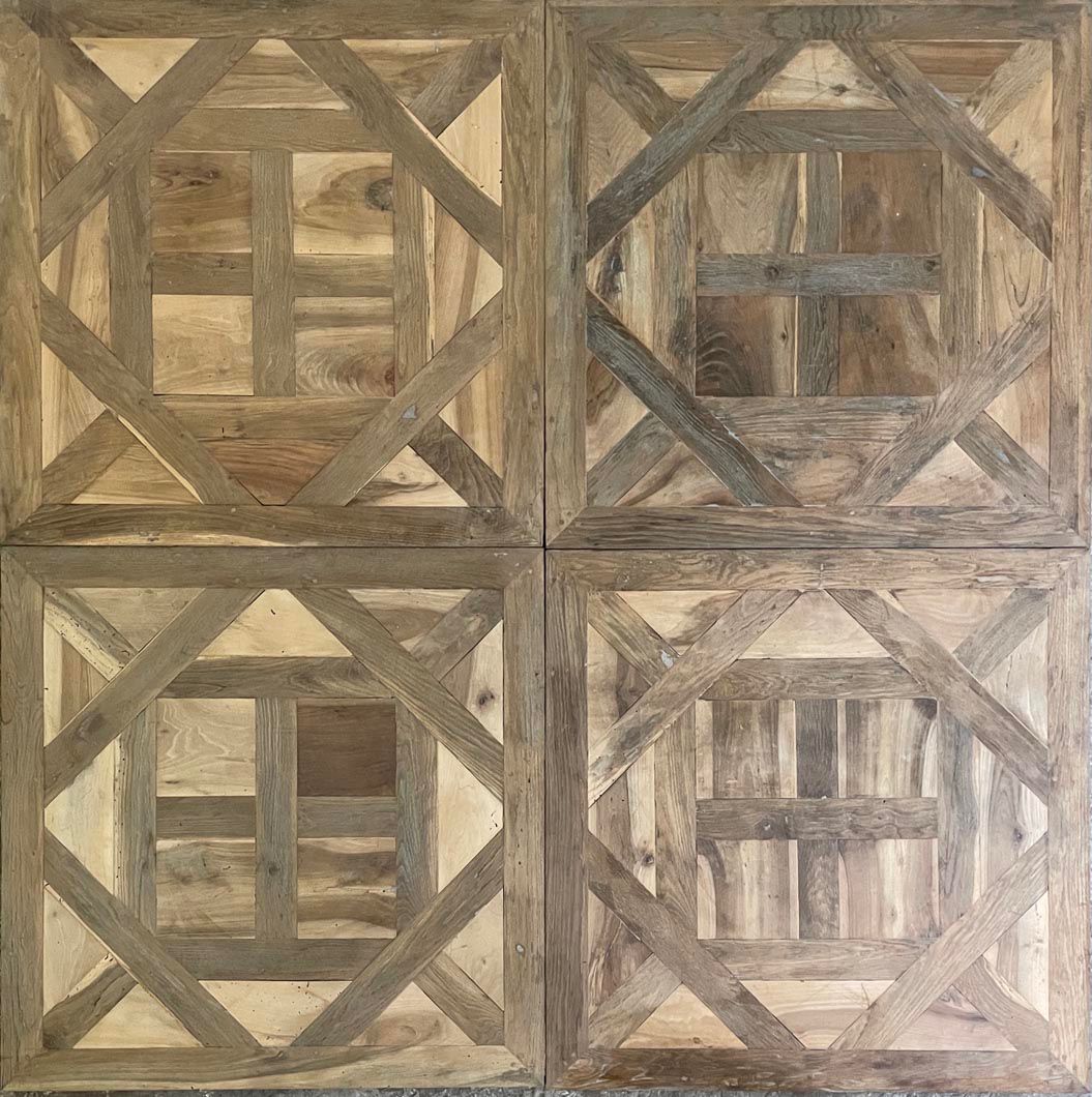 Versailles pattern oak parquet panel reference 19