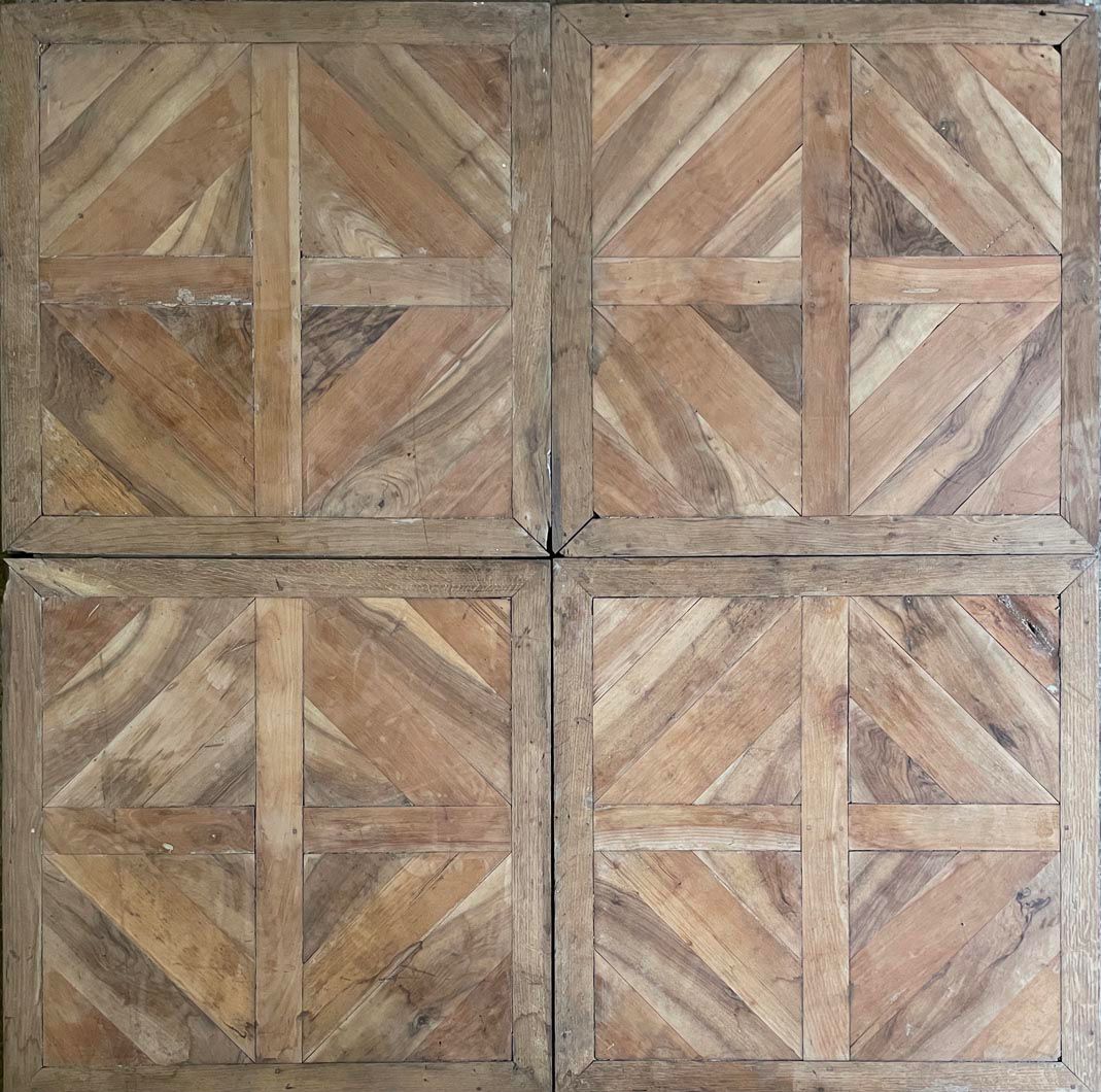 Versailles pattern oak parquet panel reference 20
